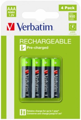 Akumulatory VERBATIM HR3 AAA 950 mAh BLISTER 4szt. 49514 Verbatim