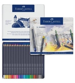 Kredki pastelowe suche 12 kolorów GOLDFABER, FABER CASTELL 128224 Faber-Castell