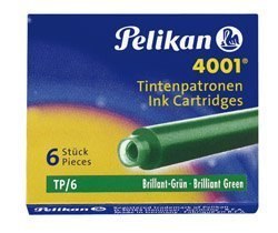 Naboje do piór krótkie ciemnozielone 300087 Pelikan Pelikan