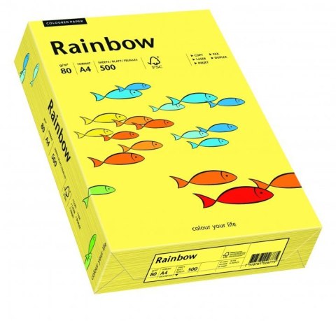 Papier xero kolorowy RAINBOW żółty R16 88042343 Rainbow