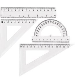 Zestaw geometryczny GR-031T, przezroczysty GRAND 130-1640 Grand