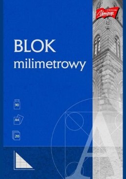 Blok milimetrowy A4 20kartek UNIPAP St.Majewski