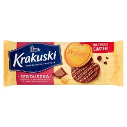 Ciastka BAHLSEN KRAKUSKI HERBATNIKI SERDUSZKA w czekoladzie mlecznej 171g Krakuski