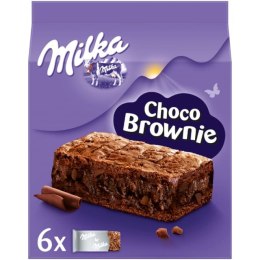 Ciastka MILKA CHOCO BROWNIE z czekoladą i kawałkami czekolady mlecznej 6 szt, 150g Milka