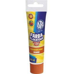 Farba plakatowa Astra tuba 30 ml - pomarańczowa, 301107001 Astra