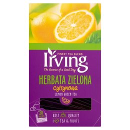 Herbata IRVING cytrynowa 20 kopert 1,5g zielona Irving