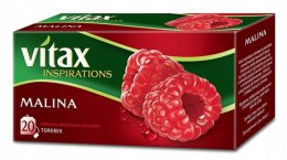 Herbata VITAX INSPIRATIONS Malina (20 saszetek) 40g zawieszka Vitax