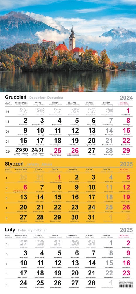 Kalendarz trójdzielny(H)2025 Michalczyk i Prokop T-106T-10 Michalczyk i Prokop