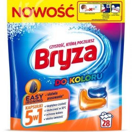 Kapsułki do prania BRYZA 28 sztuk do koloru 5w1 20743 Bryza