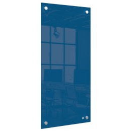 Mała podłużna szklana tablica suchościeralna Nobo Home 300x600mm, niebieska 1915607 Nobo