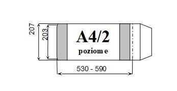 Okładka książkowa A4/2 poziom regulowana wys.wew.203mm (10) D&D D&D