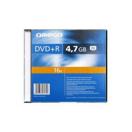 Płyta OMEGA DVD+R 4,7GB 16X SLIM CASE (10) OMD16S+ Platinet