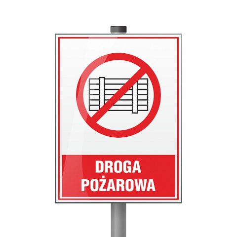 Tabliczka Droga pożarowa ZZ-32p/6670ZN (X) Reis