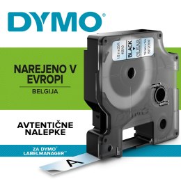 Taśma DYMO D1 - 12 mm x 7 m, czarny / przezroczysty S0720500 / 45010 do drukarek etykiet Dymo