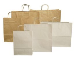 Torba papierowa ECOBAG 240x100x360mm brązowa E2001300 ekologiczna NC Koperty