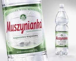 Woda MUSZYNIANKA 1.5L niskonasycona CO2 zgrzewka 6 szt. (zielona) Muszynianka