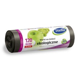 Worki na śmieci ekologiczne 120L 10szt. z taśmą (LDPE) STELLA WNS-6356V1 Stella