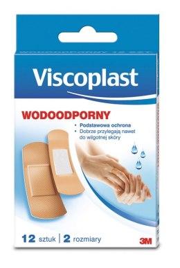 Zestaw plastrów VISCOPLAST, wodoodporne, 12szt. UU001624731 Viscoplast 3M