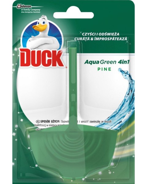 DUCK Zawieszka WC Aqua Green 4w1 barwiąca 40g 16581 Wc Duck DUCK Zawieszka WC Aqua Green 4w1 barwiąca 40g 16581 Wc Duck