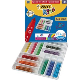 Flamastry BIC Kids Kid Couleur Zestaw 144szt, 8878371 Bic