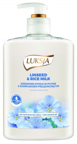 LUKSJA Mydło w płynie z dozownikiem 500 ml LINSEED&RICE MILK 8896 Luksja