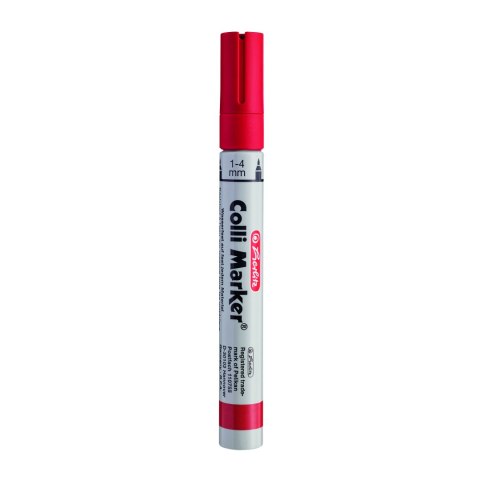 Marker wodoodporny COLLI czerwony permanentny 9566738 HERLITZ Herlitz