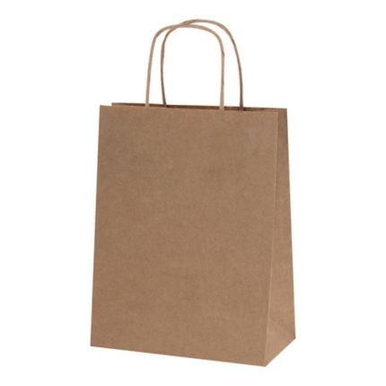 Torba papierowa ECOBAG 305x170x425mm brązowa ekologiczna Nc koperty