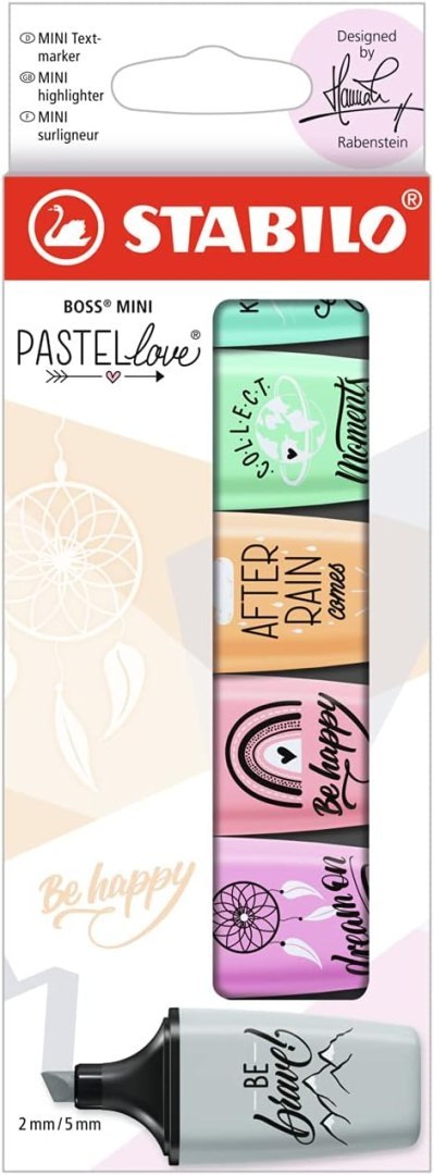 Zakreślacz Stabilo BOSS MINI PASTELLOVE 6szt. Stabilo Zakreślacz Stabilo BOSS MINI PASTELLOVE 6szt. Stabilo