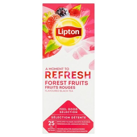 Herbata LIPTON REFRESH FOREST FRUTIS 25k.fol czarna Lipton