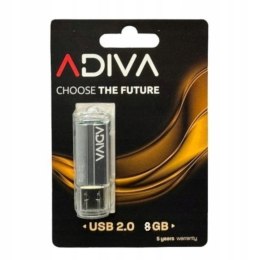 Pamięć Pendrive ADIVA 8GB czarny USB 2.0 Adiva