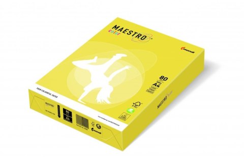 Papier xero MAESTRO COLOR A4 80g CY39 kanarkowy Maestro Papier xero MAESTRO COLOR A4 80g CY39 kanarkowy Maestro