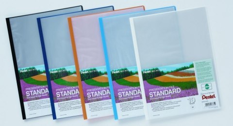 Skoroszyt prezentacyjny, 10 kieszeni biały DCP2410-W PENTEL (X) Pentel Skoroszyt prezentacyjny, 10 kieszeni biały DCP2410-W PENTEL (X) Pentel