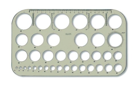 Szablon kołowy wew.Z-37 749161 165X282 KOH I NOOR Koh-i-noor