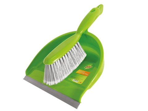 Zestaw szczotka z szufelką SCOTCH BRITE_, zielono-srebrny Scotch Brite 3M Zestaw szczotka z szufelką SCOTCH BRITE_, zielono-srebrny Scotch Brite 3M