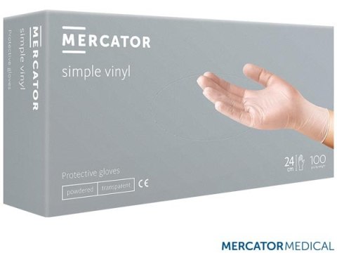 Rękawice winylowe S (100) transparentne MERCATOR MEDICAL EN420 Noname Rękawice winylowe S (100) transparentne MERCATOR MEDICAL EN420 Noname