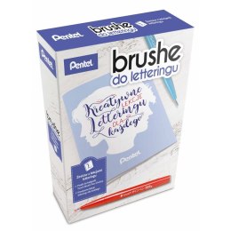 Zestaw do nauki kaligrafii-pisaki brush signpen SES15C-EFGN-L PENTEL Pentel