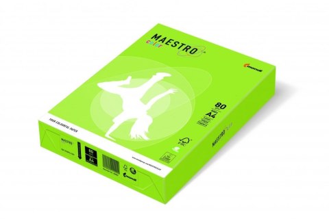 Papier xero MAESTRO COLOR A4 80g LG46 zieleń limonki Maestro Papier xero MAESTRO COLOR A4 80g LG46 zieleń limonki Maestro