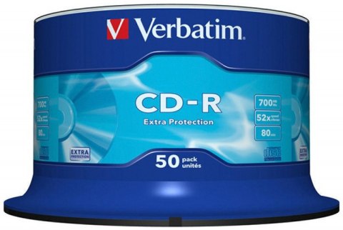 Płyta CD-R VERBATIM CAKE (50) Extra Protection 700MB x52 43351 Verbatim