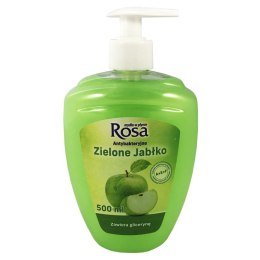 ROSA Mydło w płynie antybakteryjne z dozownikiem 500ml Zielone Jabłko Rosa