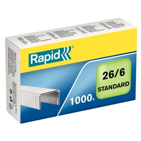 Zszywki Rapid Standard 26/6 1M, 1000 szt., 24861300 Rapid Zszywki Rapid Standard 26/6 1M, 1000 szt., 24861300 Rapid