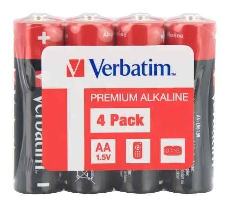 Baterie VERBATIM ALKALICZNE LR06 AA SHRINK 4szt. 49501 Verbatim