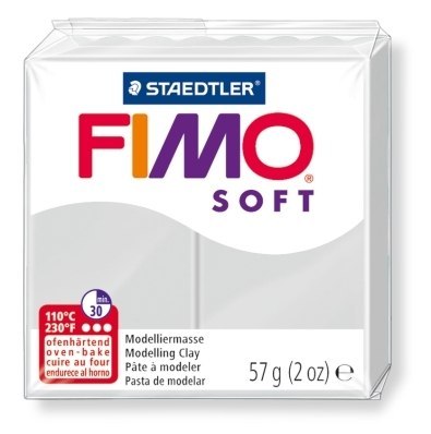 Kostka FIMO soft 57g, jasno szary, masa termoutwardzalna, Staedtler S 8020-80 Staedtler Fimo Kostka FIMO soft 57g, jasno szary, masa termoutwardzalna, Staedtler S 8020-80 Staedtler Fimo