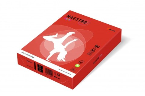 Papier xero MAESTRO COLOR A4 80g ZR09 czerwień ceglasta Maestro Papier xero MAESTRO COLOR A4 80g ZR09 czerwień ceglasta Maestro