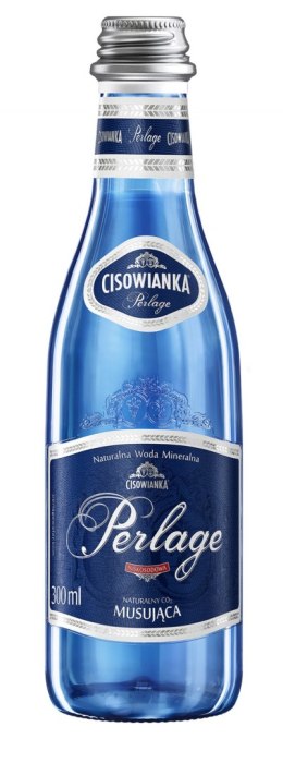 Woda CISOWIANKA 0.3l Perlage gazowana szkło karton 24 szt Cisowianka