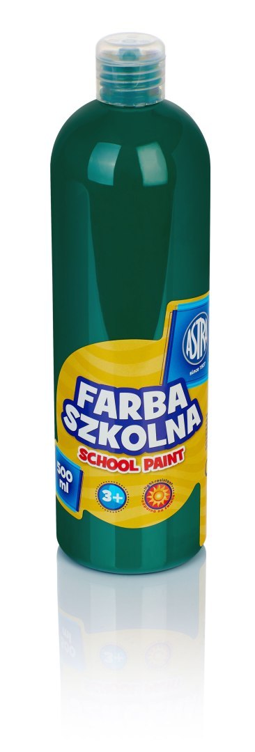 Farba szkolna Astra 500 ml - zielona ciemna, 301109005 Astra