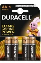 Bateria DURACELL alkaliczna BASIC LR06/AA K4 (4szt) 4520103 Duracell