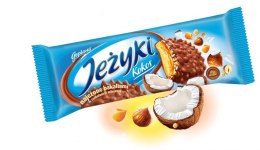 Ciastka JEŻYKI KOKOS 140g Jutrzenka