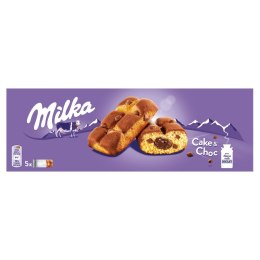 Ciastka MILKA CAKE&CHOC biszkoptowe z nadzieniem czekoladowym i kawałkami czekolady 175g Milka