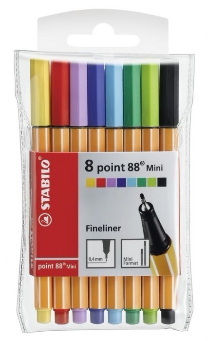 Cienkopis POINT MINI 88 8szt. 688/08-1 Stabilo Cienkopis POINT MINI 88 8szt. 688/08-1 Stabilo
