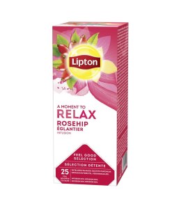 Herbata LIPTON RELAX ROSEHIP INFUSION (dzika róża) 25k.fol owocowa Lipton